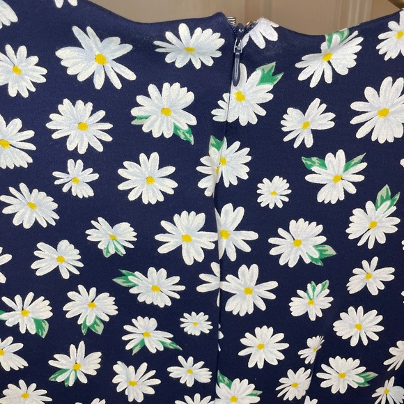 Dark Blue Daisy Dress - Picture 3 of 4